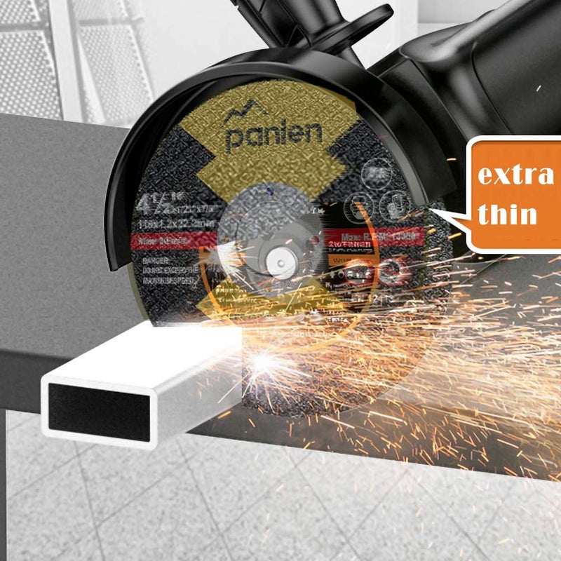 panlen 25 Pack - 4.5" 7/8" Arbor Cut Off Wheels for Metal, Premium Materials Stainless Steel Cutting Wheel, Thin Cut-Off Discs for Angle Grinder - Image 5